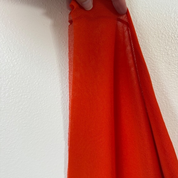 Jean Paul Gaultier Soleil Vintage RED Mesh Body-con Maxi Sleeveless Dress size S - Picture 7 of 11